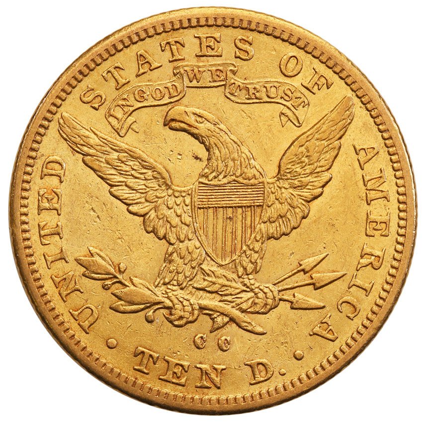 USA. 10 Dolarów 1891 CC (Carson City)